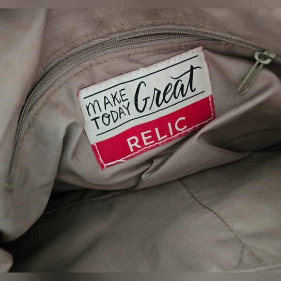 Relic Women's Tan and Black Crossbody Bag Casual - Picture 9 of 9